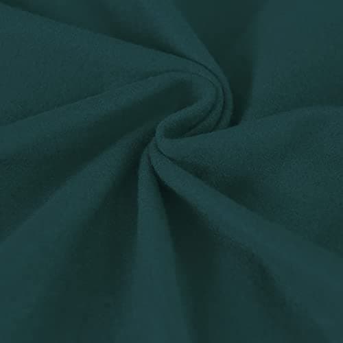 Dark Gray Microfiber Stretch Recliner Sofa Slipcover with Elastic Fit Protection — Deep Teal