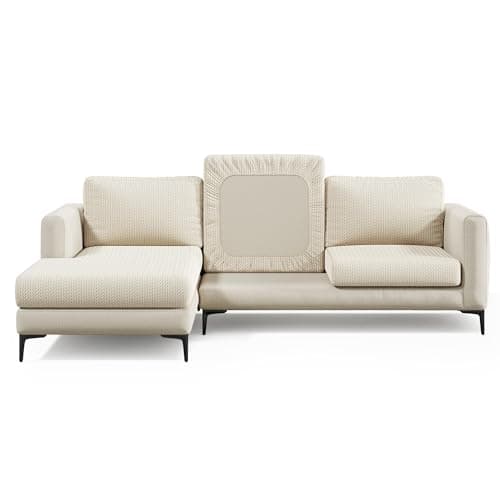 Cypress Green Pet-Proof Magic Sofa Cover - Medium, Stretchy & Stain Resistant — Ivory Beige