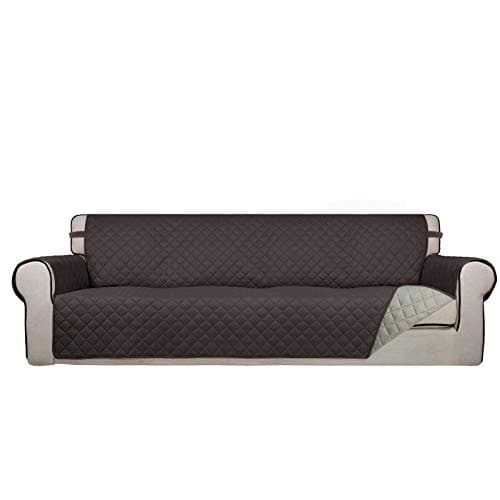 PureFit Reversible Quilted Recliner Cover, Water Resistant Brown/Beige — Chocolate/Beige