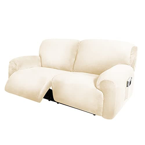 ULTICOR Extra Wide 75" Reclining 2 Seater Sofa Slipcover (Chocolate) — Ivory
