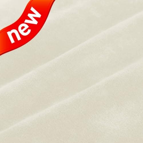 MAXIJIN Velvet Chaise Cover for L Shaped Sofa with Elastic Bottom (Gray) — Beige