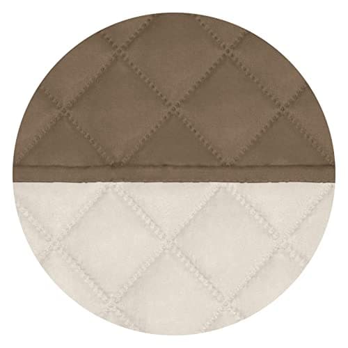 PureFit Water Resistant Reversible Sofa Cover for Reclining Couch (3 Seat, Gray/Light Gray) — Camel/Ivory