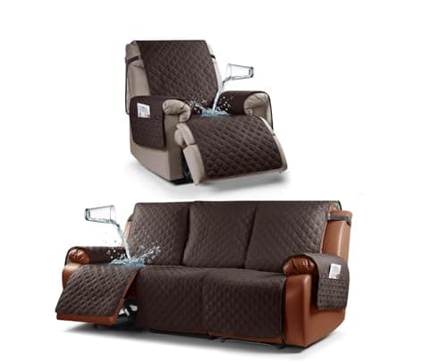 Ruaozz Waterproof Recliner Furniture Covers