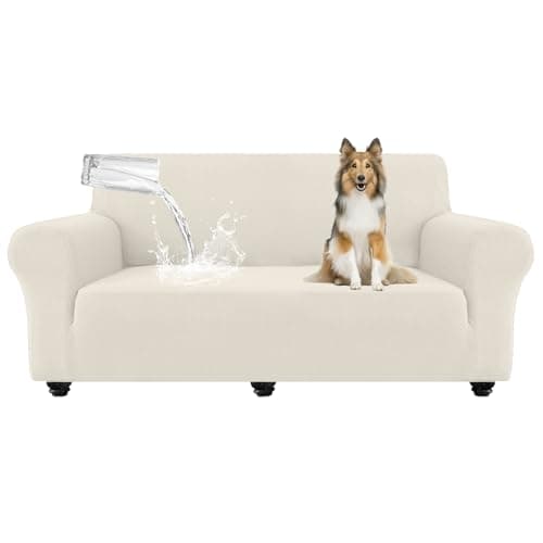 Waterproof Couch Cover for Pets, Dual Layer TPU Protector (Sofa, Beige)