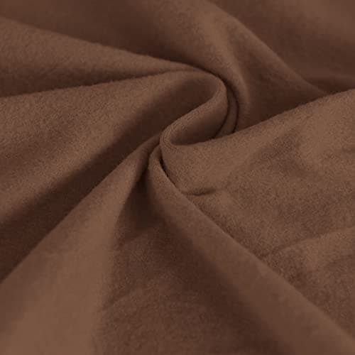 Dual Waterproof Loveseat Cover for Dogs and Kids, Dark Gray Stretch Couch Protector — Brown