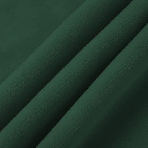 Velvet Couch Cover for 3 Cushion Sofas - Pet Protector with Non-Skid Foam — Emerald Green