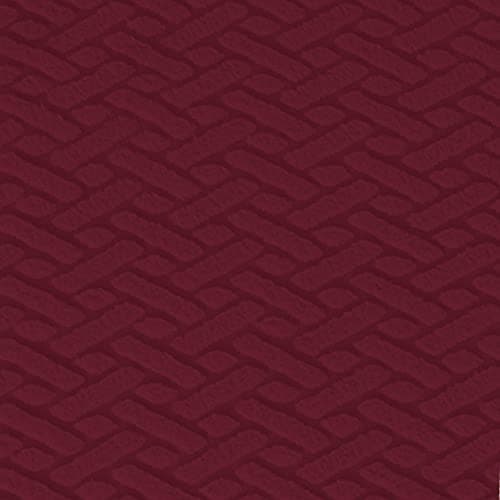 Dark Gray Stretch Jacquard Recliner Couch Cover, Washable Sofa Protector — Burgundy