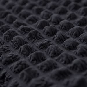 Country Style Dark Grey Sofa Slipcover for 3 Cushion Couch Durable Washable Fit Universal — Black