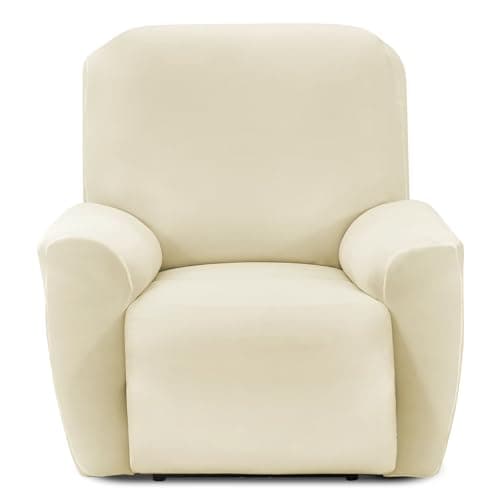 Pet and Kid-Friendly Waterproof Recliner Covers — Beige