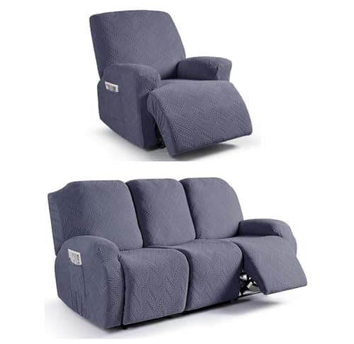 Stretch Recliner Chair Covers - Grey