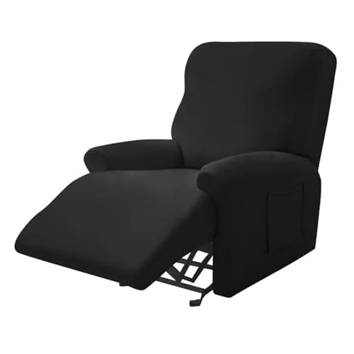 FUANGUI 4-Piece Lazyboy Recliner Cover with Storage Pockets — 08