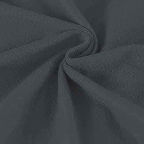 Dark Gray Microfiber Stretch Recliner Sofa Slipcover with Elastic Fit Protection — New Grey