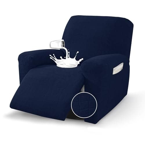 MAXIJIN Waterproof Recliner Couch Cover, Dark Gray — Navy Blue