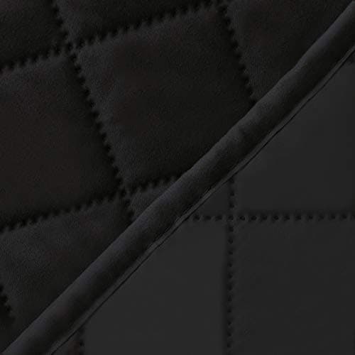 Easy-Going Reversible Loveseat Couch Cover, Gray/Light Gray — Black/Black