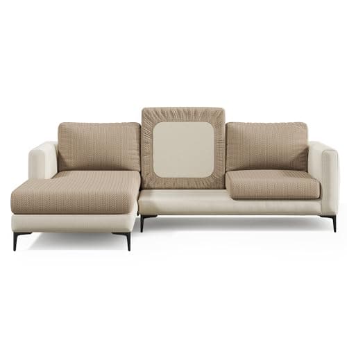 Cypress Green Pet-Proof Magic Sofa Cover - Medium, Stretchy & Stain Resistant — Camel Brown