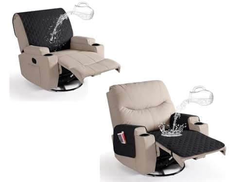 Ruaozz Large Waterproof Recliner Chair Covers