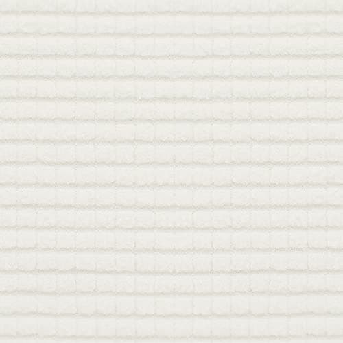 Dark Gray Stretch Loveseat Cushion Cover with Elastic Bottom — Cream