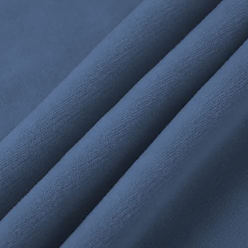 Velvet Couch Cover for 3 Cushion Sofas - Pet Protector with Non-Skid Foam — Light Blue