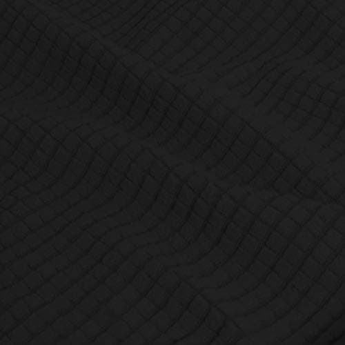 Pet and Kid-Friendly Large Dark Gray Stretch Couch Cover — Black