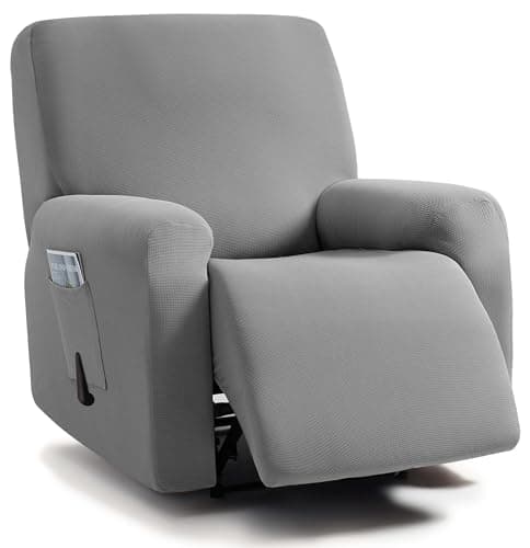 ULTICOR Chocolate 3 Seater Recliner Sofa Slipcovers — Light Grey