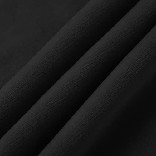 Velvet Couch Cover for 3 Cushion Sofas - Pet Protector with Non-Skid Foam — Black