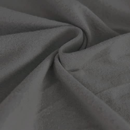 Dual Waterproof Loveseat Cover for Dogs and Kids, Dark Gray Stretch Couch Protector — Grey