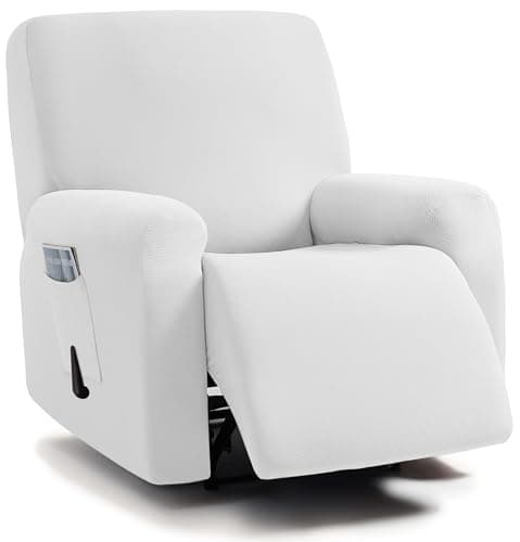 ULTICOR Chocolate 3 Seater Recliner Sofa Slipcovers — Ivory