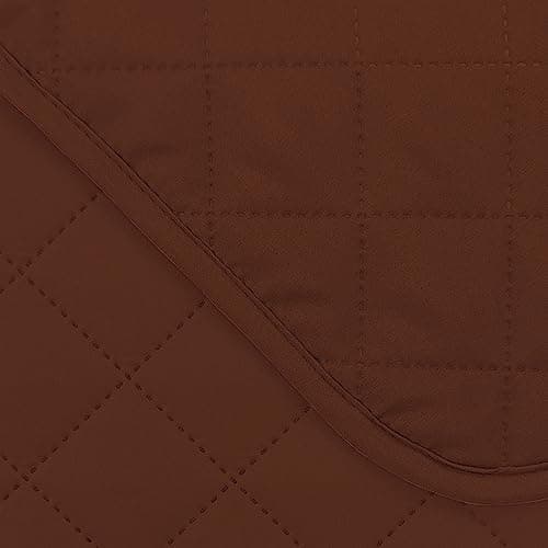 U-NICE HOME Oversized Recliner Chair Covers, Water Resistant & Pet Friendly (28", Coffee/Beige) — Brown/Brown
