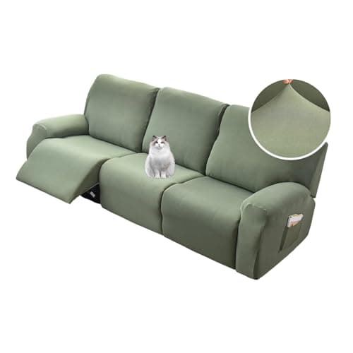 CRFATOP Stretch Recliner Cover Slipcovers for Lazy Boy Furniture — Solid Green