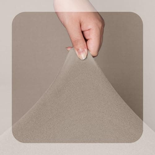 TAOCOCO 3 Seat Light Gray Stretch Slipcover for Reclining Sofa — Khaki