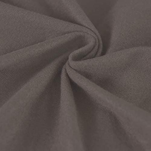 Dark Gray Microfiber Stretch Recliner Sofa Slipcover with Elastic Fit Protection — Taupe