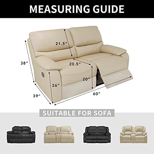 Dual Waterproof 100% Stretch Loveseat Cover, Dark Gray
