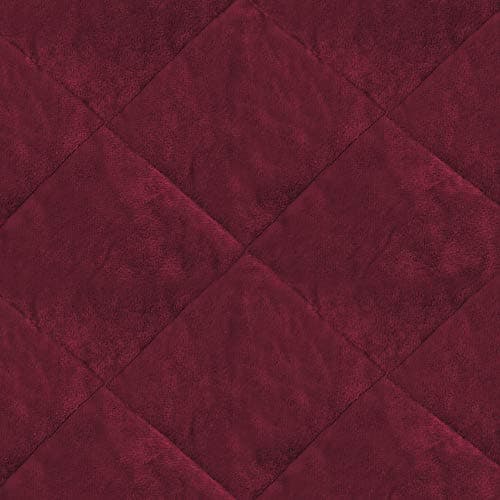Turquoize Velvet Recliner Cover for 2 Cushion Couch (54", Gray) — Burgundy