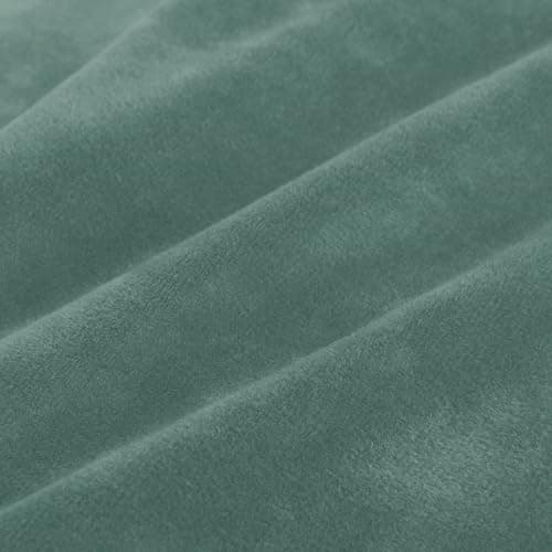 ZNSAYOTX Thicker Soft Grey Velvet Recliner Cover with Side Pockets — Pea Green
