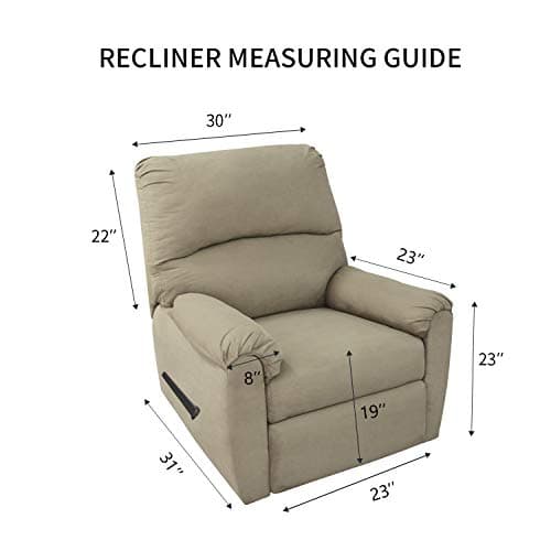 PureFit Super Stretch Recliner Slipcover – Dark Gray Non-Slip Sofa Protector