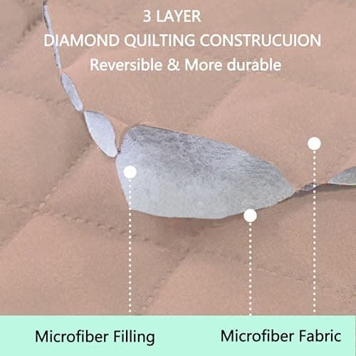 Reversible Sofa Covers for Dogs, Water Resistant, Camel/Beige