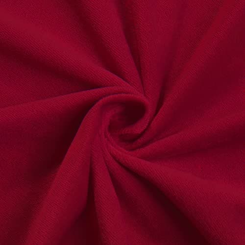 Luxury White Velvet Sectional Couch Cover, L-Shaped Sofa Slipcover (Small) — Red