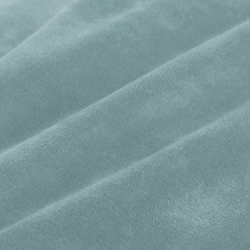 MAXIJIN Velvet Recliner Cover for Kids & Pets (Dark Coffee) — Dusty Blue