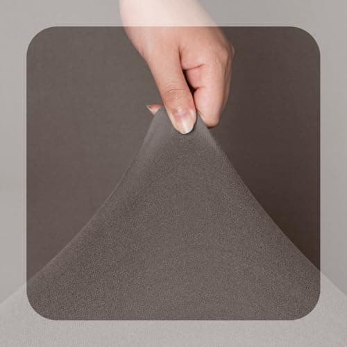 TAOCOCO 3 Seat Light Gray Stretch Slipcover for Reclining Sofa — Taupe