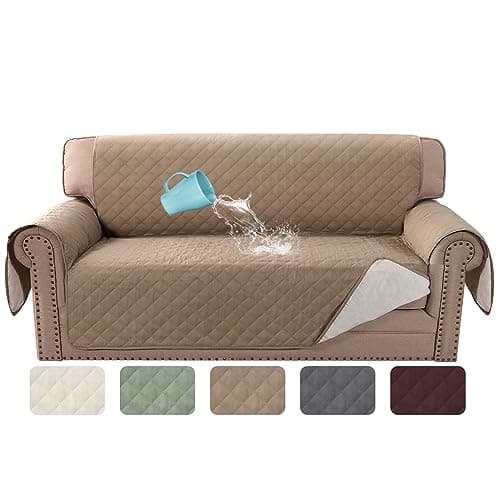 H.VERSAILTEX 100% Waterproof Couch Cover for Loveseat (French Oak)