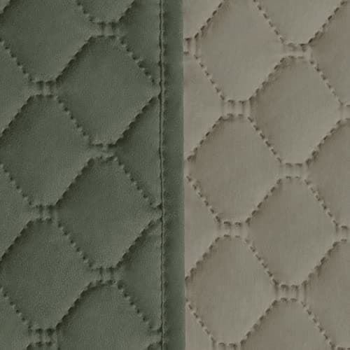 ISSUNTEX 100% Waterproof Recliner Sofa Covers, Double Protection for Pets & Kids (Gray/Light Gray) — Greyish Green/Beige