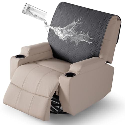 VANSOFY Dark Gray 100% Waterproof Dog Recliner Chair Cover — Charcoal Gray