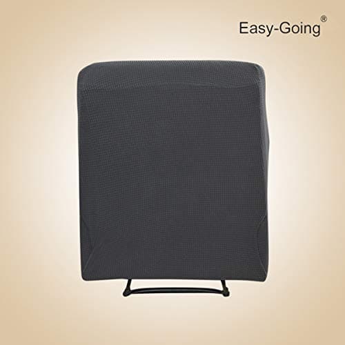 Dark Gray Recliner Stretch Sofa Slipcover 4-Pieces Elastic Bottom Furniture Protector