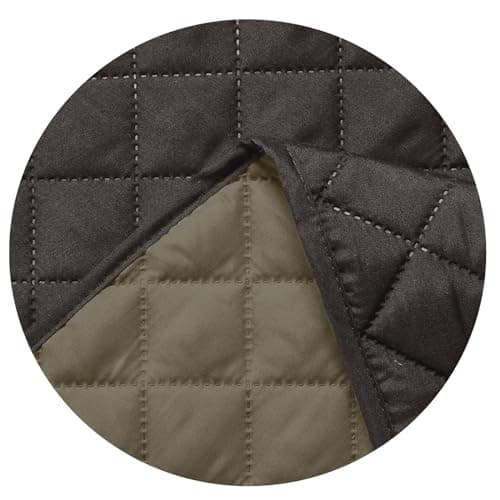 Water Resistant Dog Couch Cover 68" x 3 Cushions Gray/Light Gray — Black Chocolate/Khaki