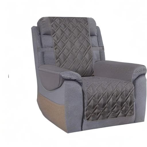 Ameritex Waterproof Nonslip Recliner Cover for Pets and Kids (23", Dark Grey)