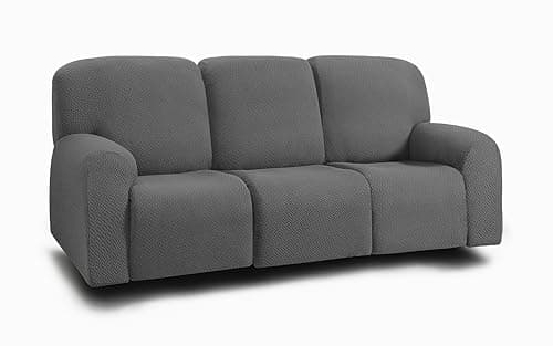 ULTICOR Dark Grey 3 Seater Recliner Sofa Covers