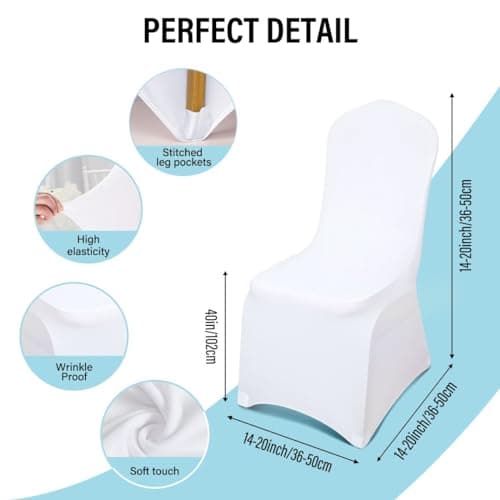 Premium Spandex Chair Covers for Party, Wedding, Event, Banquet