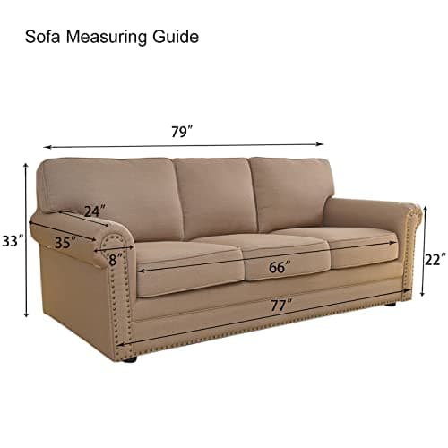 Stretch Jacquard Couch Cover for Kids, Pets (Chocolate)