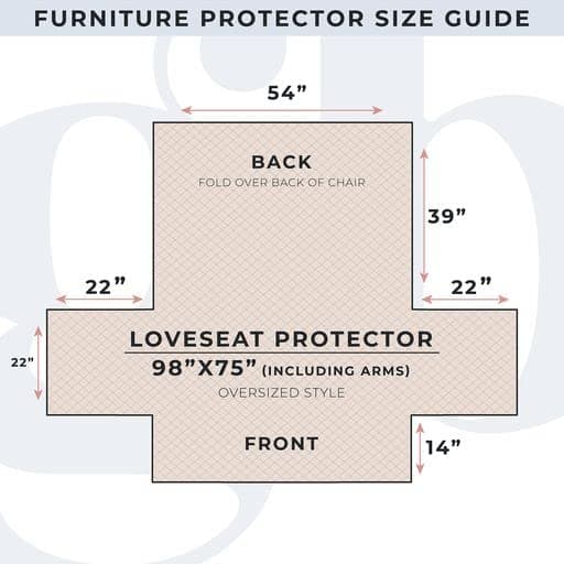 Great Bay Taupe Patchwork Scalloped Furniture Protector for Loveseat