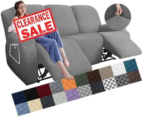 YEMYHOM Light Gray Stretch Recliner Slipcover with Side Pocket Global Recycled Standard  
YEMYHOM Light Gray Anti-Slip Recliner Cover with Elastic Bottom Global Recycled Standard  
YEMYHOM Light Gray Recliner Chair Cover with Side Pocket Global Recyc